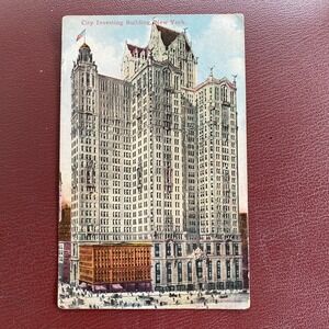 Vintage‎ Postcard City Investment Building New York City NY Posted 1910